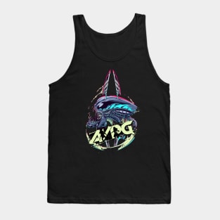 Impaled Alien (with splatter logo) Tank Top